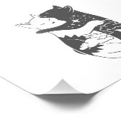 キャットデイcat nightイラストレーション – 背景を選択 フォトプリント (角)