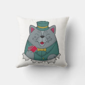 キャットトランプのポーカーとトランプのポーカーカード クッション (裏面)