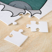 キャットトランプのポーカーとトランプのポーカーカード ジグソーパズル (側面)