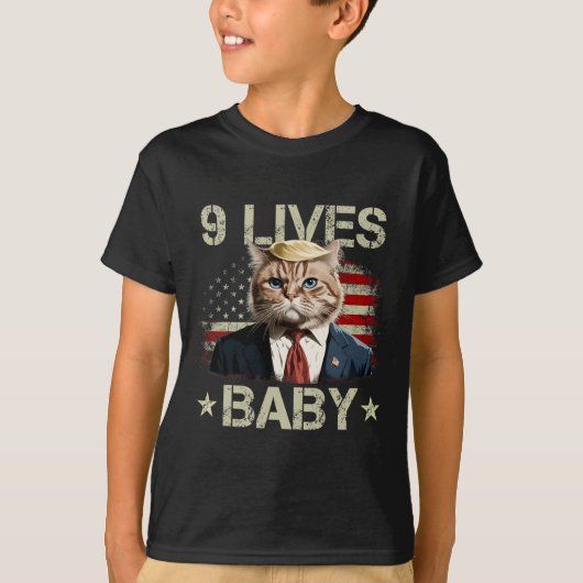 キャットトランプ9ライフバ Tシャツ (正面)