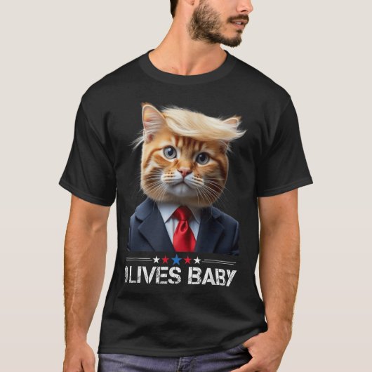 キャットトランプ9ライフベビー Tシャツ (正面)