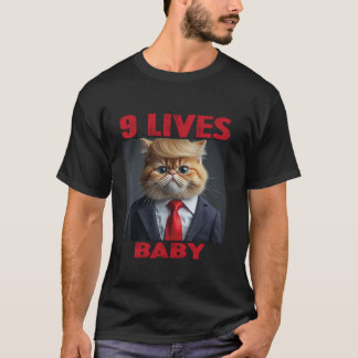 キャットトランプ9ライフベビー Tシャツ