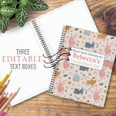 キャットドよくはしゃぐードルパターンミュー – タスティック冒険 ノートブック