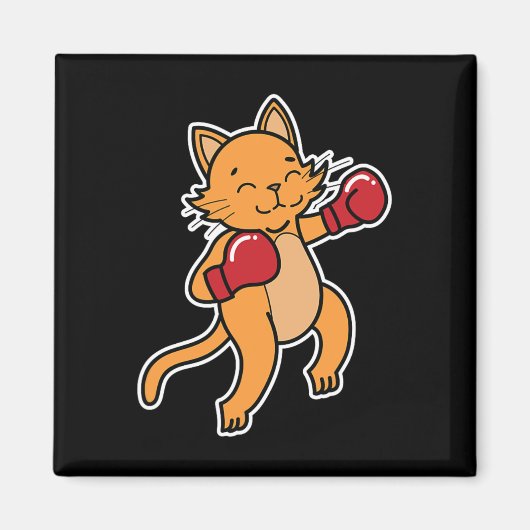 キャットドイボクシング1 マグネット (正面)