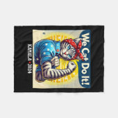 キャットドゥKamala Harris Supporter Chilless Cat La フリースブランケット (正面(横))