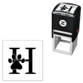 キャットドッグポープリントオーバー独身のはっきりしたイニシャル セルフインキングスタンプ (インサイチュ)