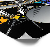 キャットドラマー遊ズドラム ポスター (角)