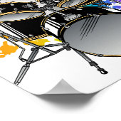 キャットドラマー遊ズドラム ポスター (角)