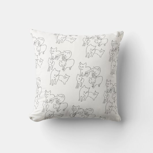 キャットドードル クッション (正面)