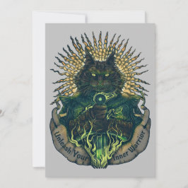 キャットナイトヴィンテージはがきプリント シーズンカード