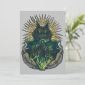 キャットナイトヴィンテージはがきプリント シーズンカード (スタンド正面)