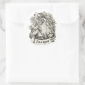 キャットナイトヴィンテージプリント ラウンドシール (バッグ)