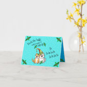 「キャットニップで飾ろう」- オーダーメイド カード (黄色い花)