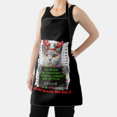 キャットニップの醜いクリスマス猫ママ猫パパ猫ラブ エプロン (インサイチュ)