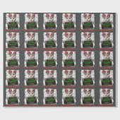 キャットニップの醜いクリスマス猫ママ猫パパ猫ラブ ラッピングペーパー (フラット)