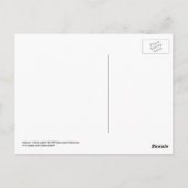 キャットニップ枕付黒猫 – Cat Art ポストカード (裏面)