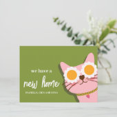 キャットニューハウス引越し案内カード 招待状 (スタンド正面)