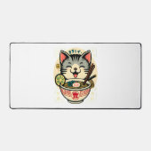 キャットヌードル日本のアニメがかわいい猫 デスクマット (正面)