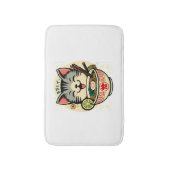 キャットヌードル日本のアニメがかわいい猫 バスマット (正面縦)