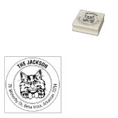 キャットノルウェーフォレストファミリー差出人住所 ラバースタンプ (押印)