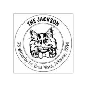 キャットノルウェーフォレストファミリー差出人住所 ラバースタンプ (インプリント)