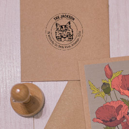 キャットノルウェーフォレストファミリー差出人住所 ラバースタンプ