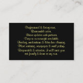 キャットハウスジスティングビジネスカード 名刺 (裏面)