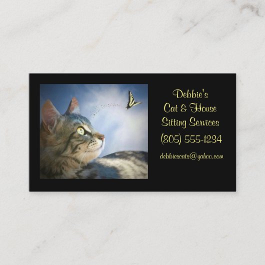 キャットハウスジスティングビジネスカード 名刺 (正面)