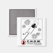 キャットハターズ花火磁石 マグネット (正面/裏面)