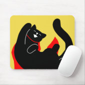 キャットハッピーケープマウスパッドシンプルキュート子猫 マウスパッド (マウス)