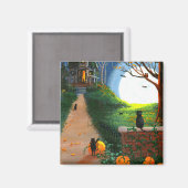 キャットハロウィンおもしろいクリエイションアーツ マグネット (正面/裏面)