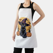 キャットハロウィーンカボチャ必須Tシャツ エプロン (インサイチュ)