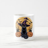 キャットハロウィーンカボチャ必須Tシャツ コーヒーマグカップ (中央)