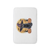 キャットハロウィーンカボチャ必須Tシャツ バスマット (正面縦)