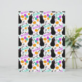 キャットハロウィーンスクラップブック紙イン白 (スタンド正面)