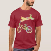 キャットバイクサイクリング自転車 – ギフトコレクション Tシャツ (正面)