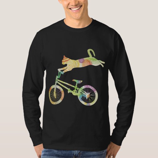 キャットバイクサイクリング自転車 – Your Gift Collection Tシャツ (正面)