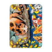 キャットバイコイ池 マグネット (縦)