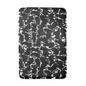 キャットバスマットブラックキャットアートバスルーム バスマット (正面縦)