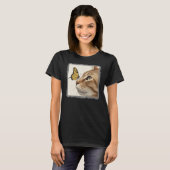 キャットバタフライ抽象芸術アート Tシャツ (正面フル)
