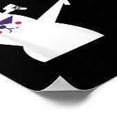 キャットバドミントン男性へシャトルウィメンズキッズ ポスター (角)