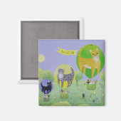 キャットバルーンレース マグネット (正面/裏面)