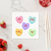 キャットバレンタインハート紙ナプキン スタンダードカクテルナプキン (インサイチュ)