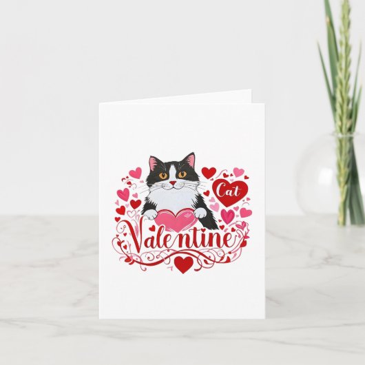 キャットバレンタイン サンキューカード (正面)