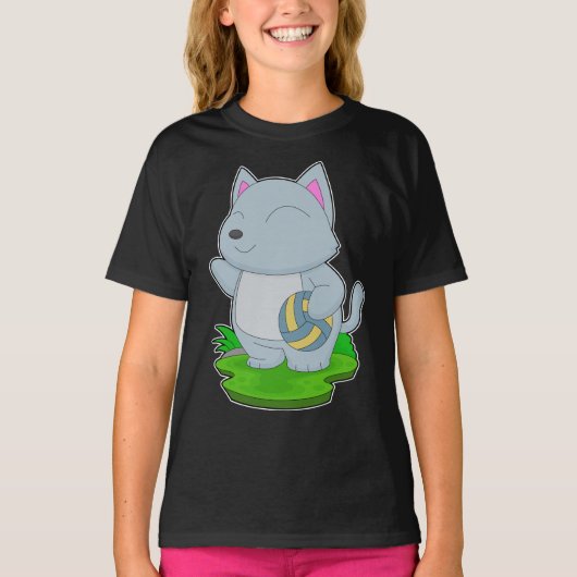 キャットバレーボール Tシャツ (正面)