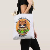 キャットバーガー1 トートバッグ (クローズアップ)