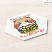 キャットバーガー ペーパーコースター (アングル)