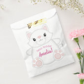 キャットバースデーパーティー子猫ピンク フェイバーバッグ (封をした状態)
