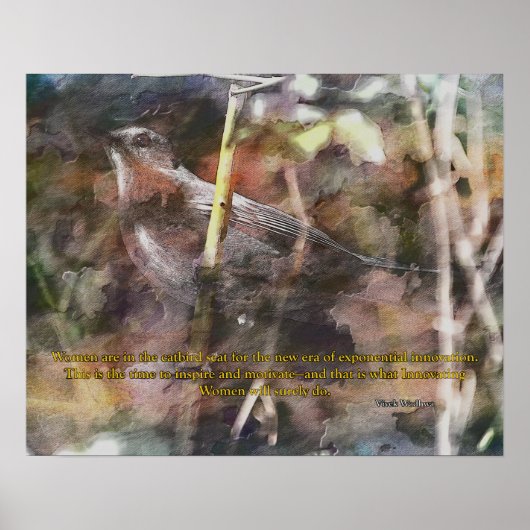 キャットバードウィズヴィヴェックワダ引用文 ポスター (正面)