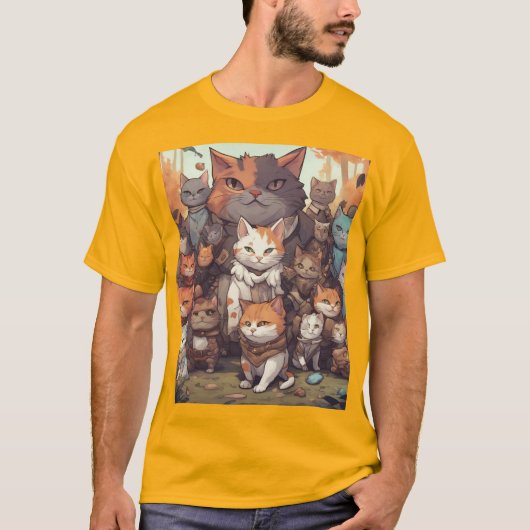 キャットパイル Tシャツ (正面)
